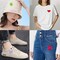 60 Pieces Iron On Patches Cute Mini Heart Iron-on sew-on Patches Flower Embroidered Applique Decoration Patches for Clothing Jackets Backpacks Jeans Hats Bags Multi-Colored DIY Accessory